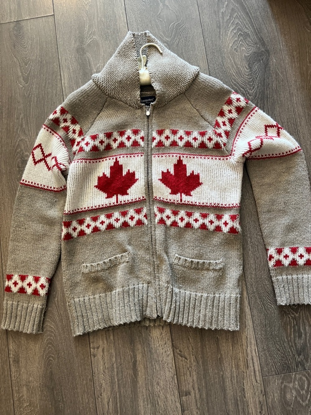 Vintage Bluenotes Cowichan-style Zip-up Cardigan sz XL
